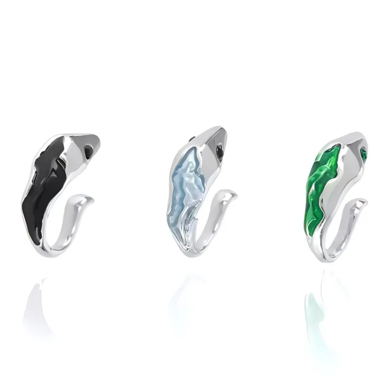 ZWU Copper Alloy Clip On Earrings Unisex-1