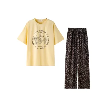 MEITENG Pajama Set Women's Yellow