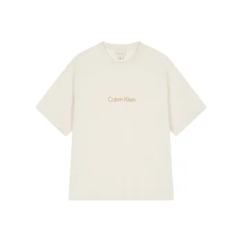 CALVIN KLEIN T Shirt Unisex Cream