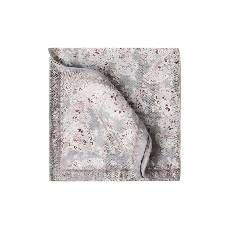 Brunello Cucinelli Double face Graphic print Pocket Square-0