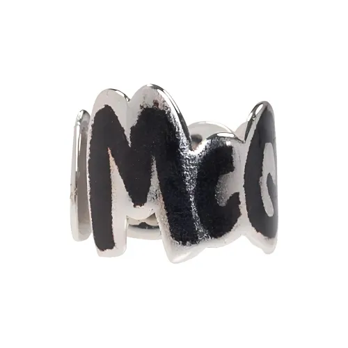 Alexander McQueen Brass Clip-On Earrings Men's Black