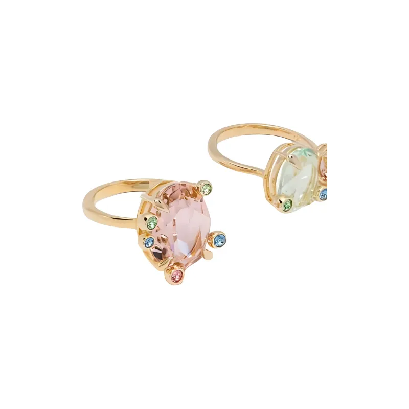 Swarovski Gema Rings Set Of Three-2