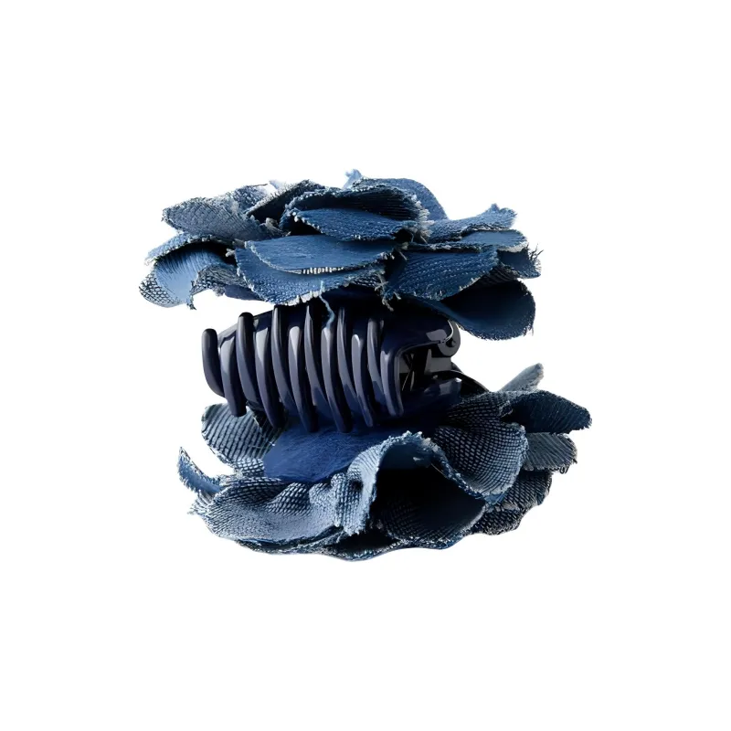 ZARA Cotton Hair Clips Unisex Blue-1