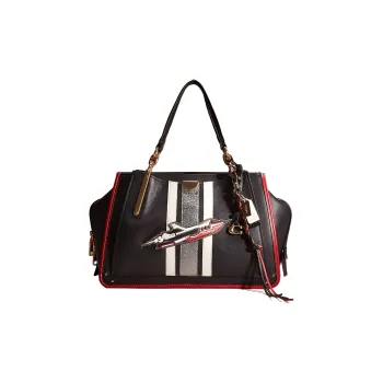 COACH Dreamer Leather Tote Bag Shopping Bag Handbag Shoulder Bag Women's Black
