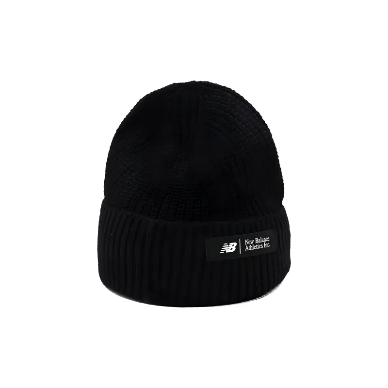 New Balance Acrylic, Polyester, Sheep Wool, Knitted Fabric Beanies Unisex Black-0