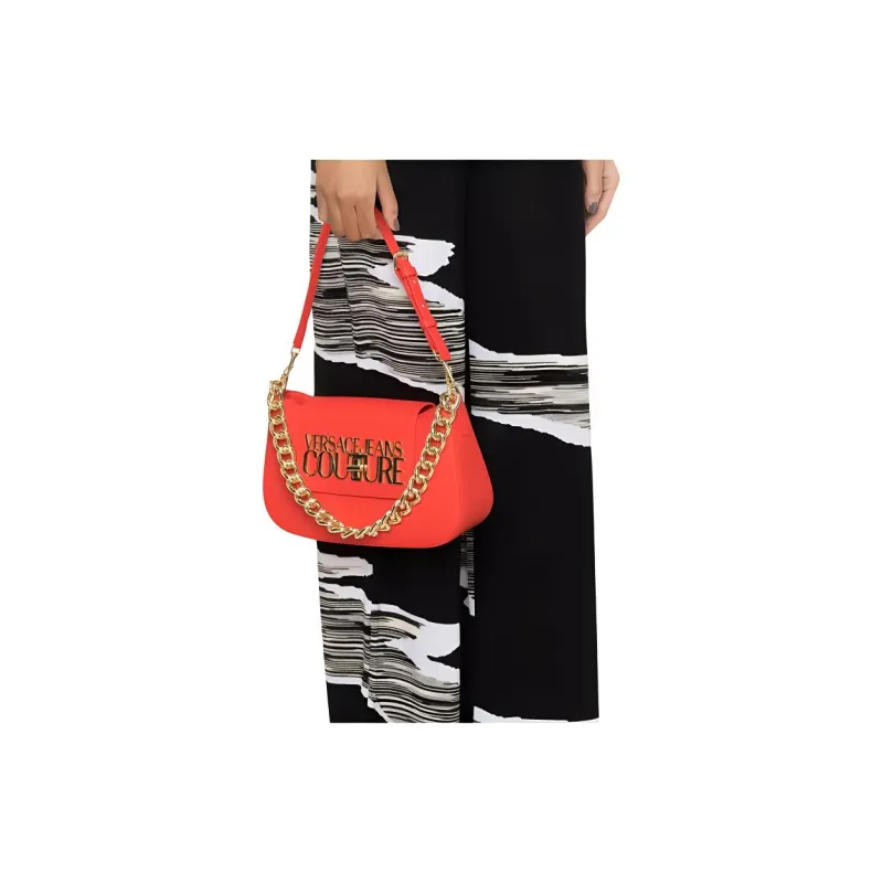 VERSACE JEANS COUTURE Polyester Handbag, Shoulder Bag Women's Red-2