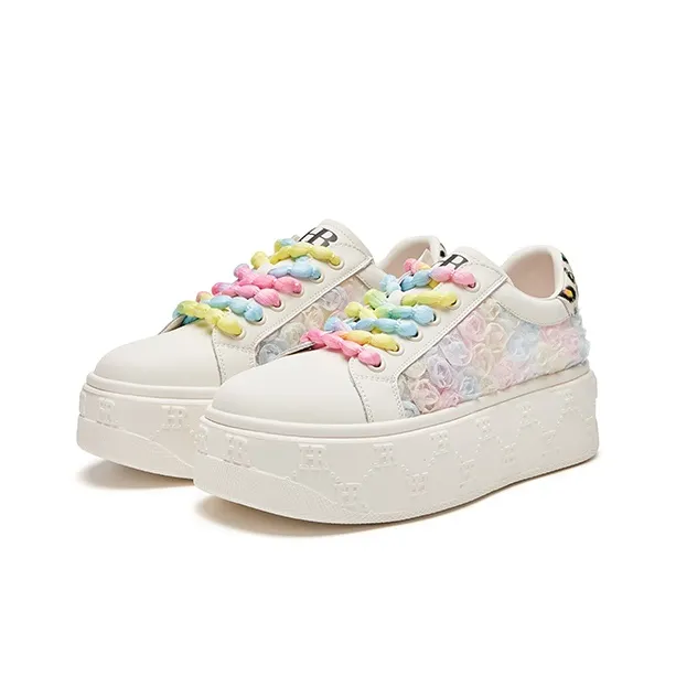 HR Skateboard Shoes Women's Beige Multicolor-2