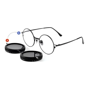 PSACSS Stainless Steel Aluminum Magnesium Alloy Round Sunglasses Unisex