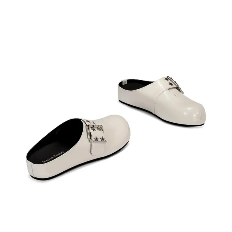 JESSICA SOPHIA Rubber Sole Abrasion Resistant Slip Resistant Wrap toe Slippers Women's-6