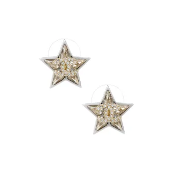 CHANEL Earrings Women's Silver