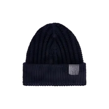 LOEWE Wool Beanies Women's Blue