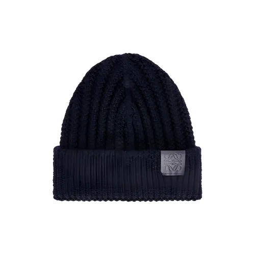 LOEWE Wool Beanies Women's Blue