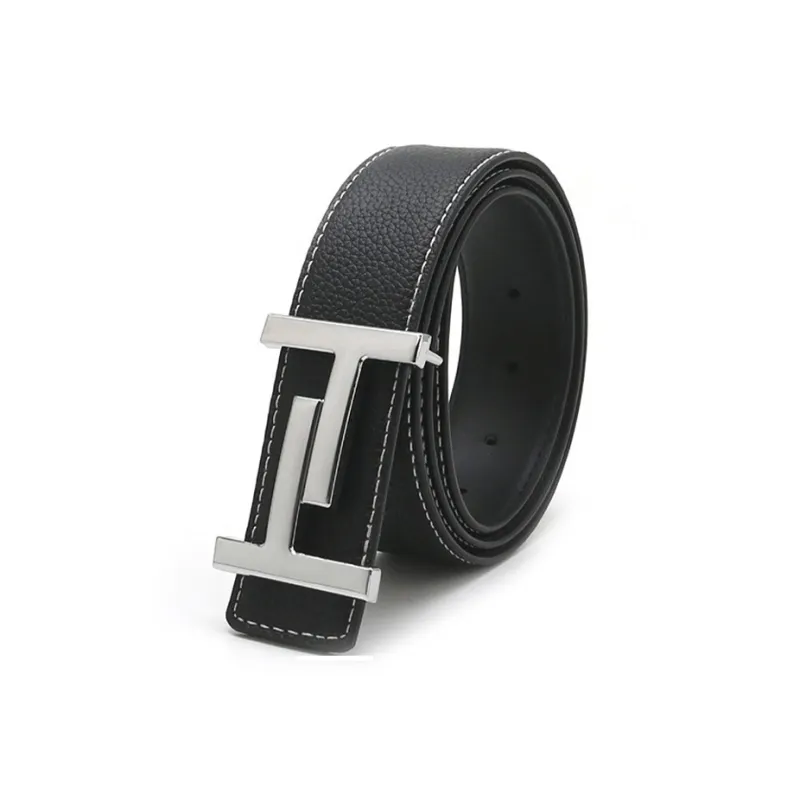 YUZHAOLIN Cow Leather Belts Men's Width 3.8CM-1