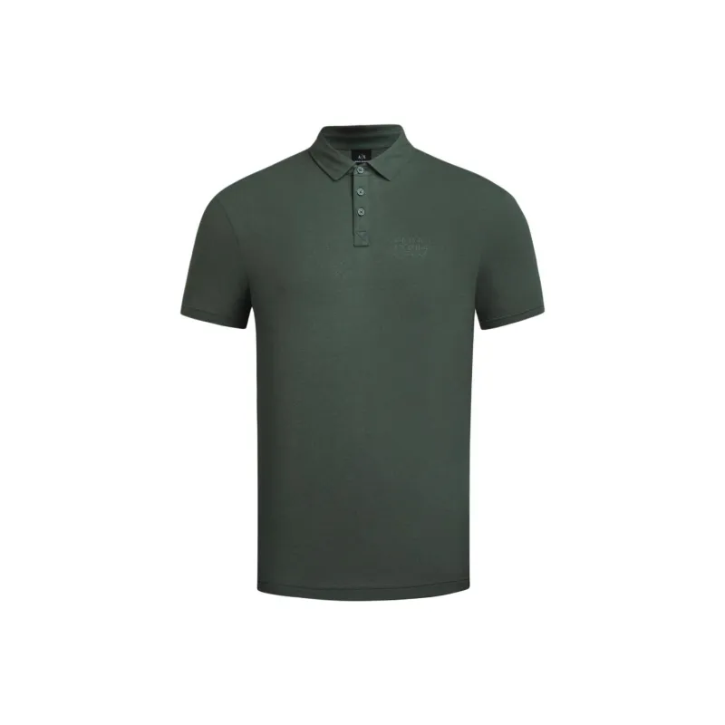 ARMANI EXCHANGE SS24 Polo Shirt Men's Green-0