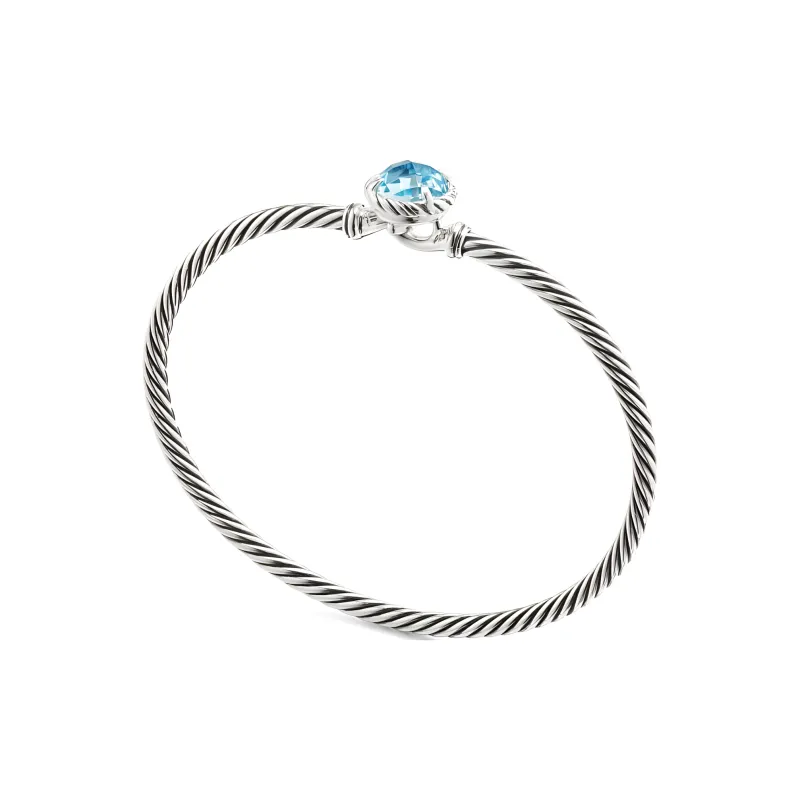 David Yurman Sterling Silver Petite Chatelaine Bracelet 3mm-2
