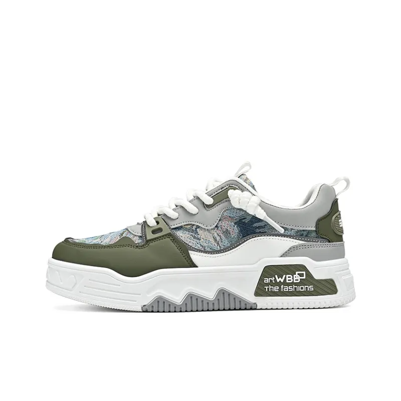 HACKBUTEER Low Top Skateboard Shoes Men's Box Included-7