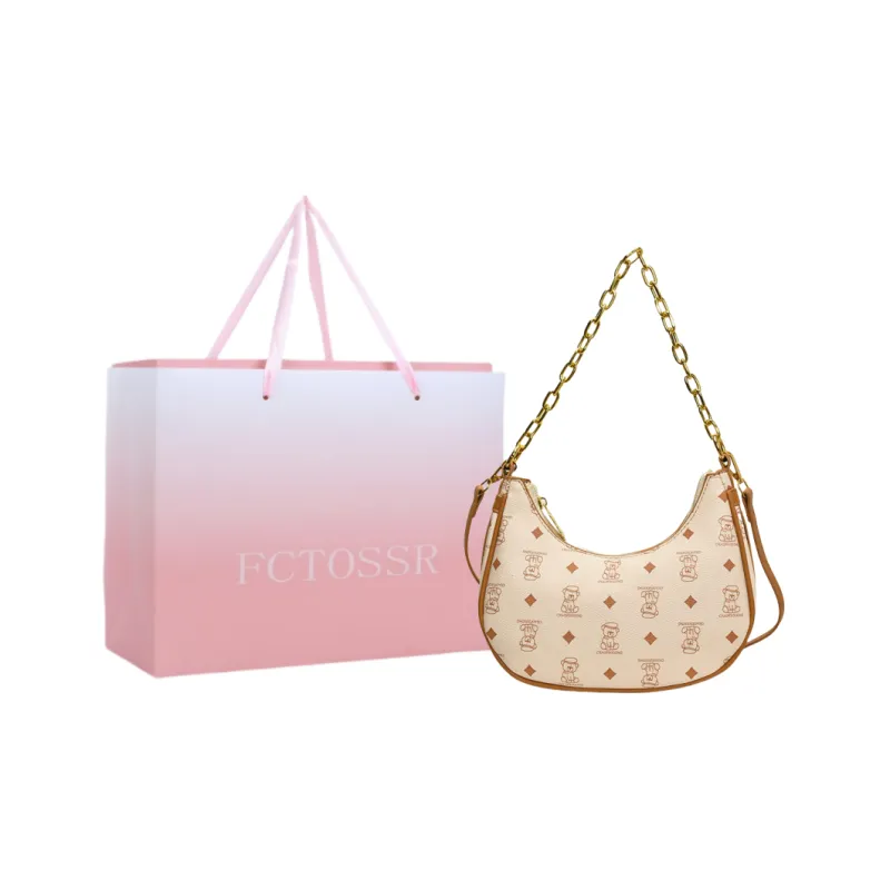 FCTOSSR PU Shoulder Bag, Crossbody Bag Regular Women's White/Black/Pink/Brown-0