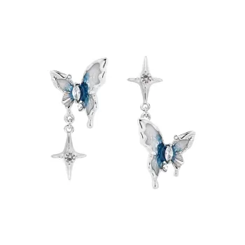 KING OF BLING Alloy, Zircon, Oil Drip Earrings Women's
