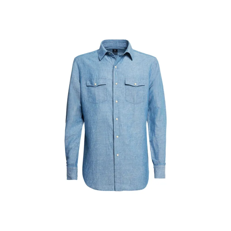 BOGGI Shirts Men Indigo-0
