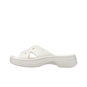 Crocs EVA Abrasion Resistant Slide Slippers Women's White