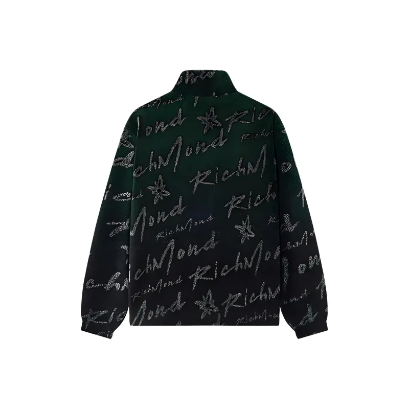 JOHN RICHMOND FW24 Jackets & Coats Men's Emerald Green Letter-1