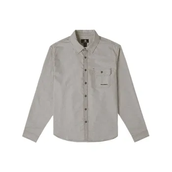 Converse BUTTON Shirt Men's Gray