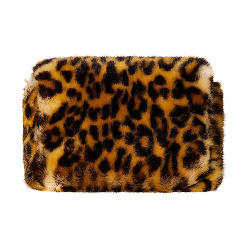 MOSCHINO Polyester Crossbody Bag Shoulder Bag Women's Leopard-3