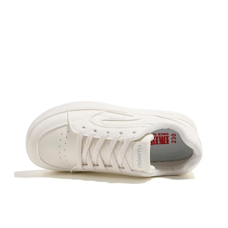 HUANQIU Anti Slip And Wear Resistant Height Increasing Low Top Skateboard Shoes Women's-7