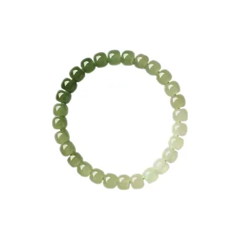 GOLDFISH ALLEY Hetian Jade Bracelets Pale Greenish White Jade Women's