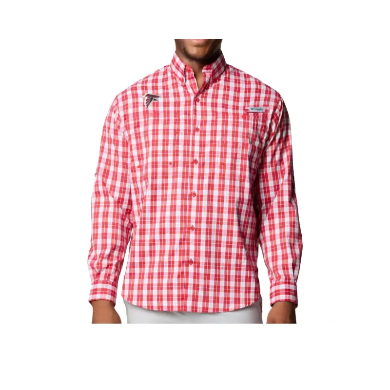 Columbia PFG Super Tamiami Shirt Men's Deep Red-0