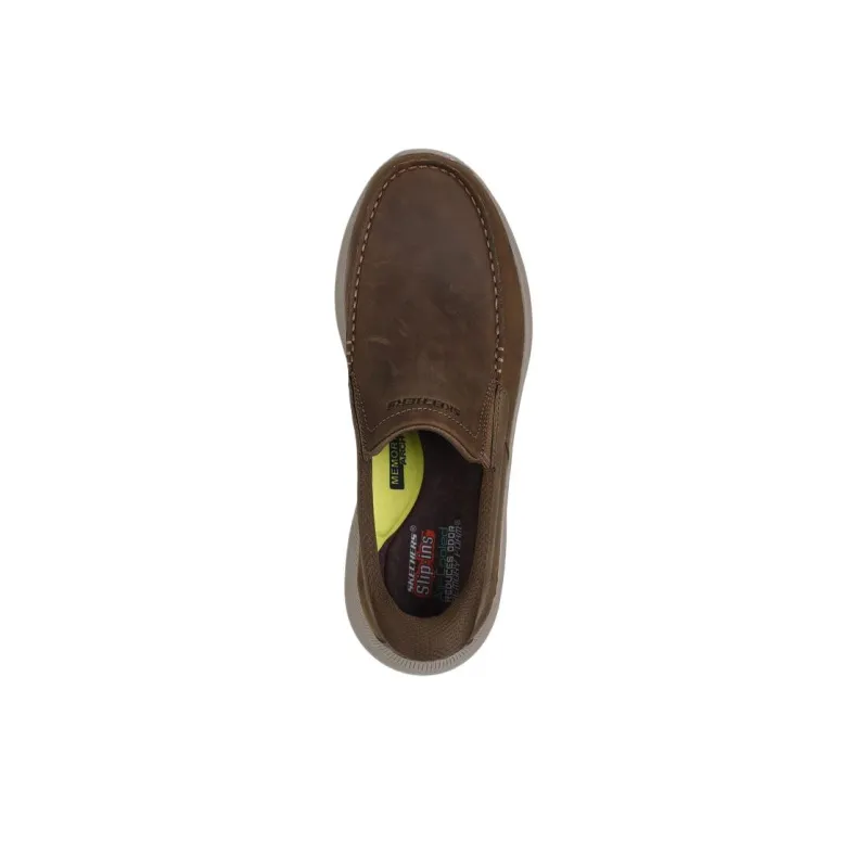 Skechers Slip ins Low Top Casual Shoes Men's Brown-3