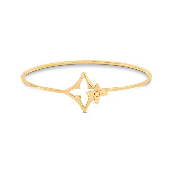 LOUIS VUITTON Metal Bangles Unisex Gold