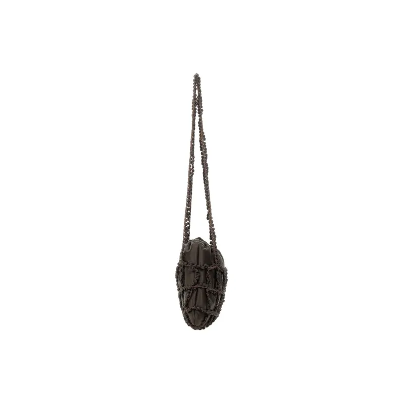 ALYSI Leather Shoulder Bag Mini Women's Brown-2