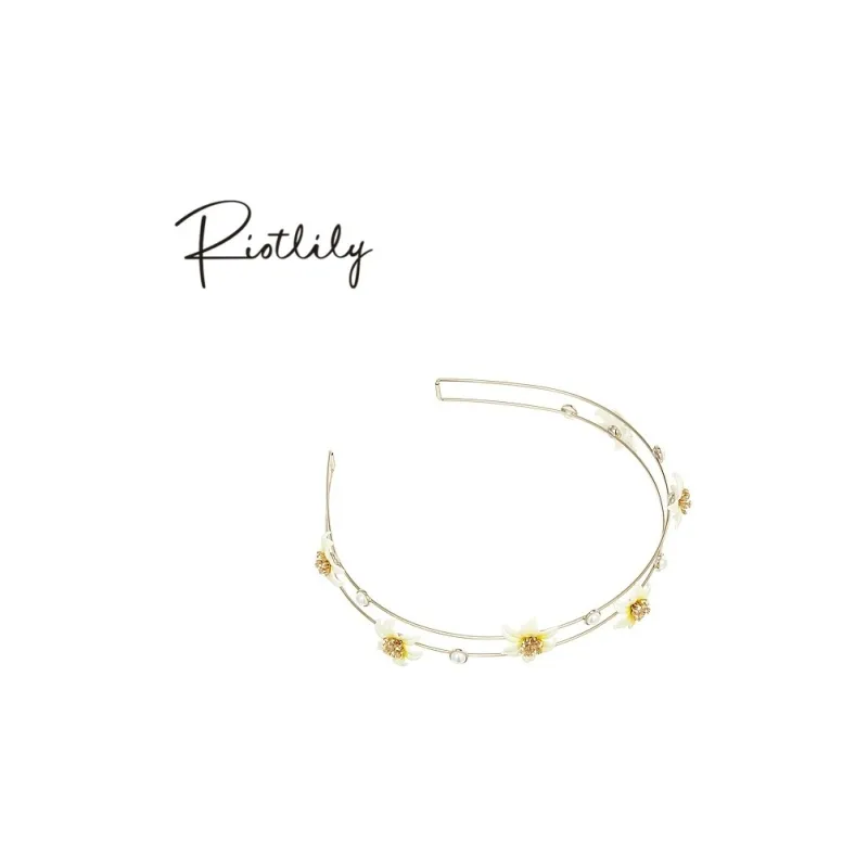 RiotLILY Artificial Pearl Headbands Women's-3