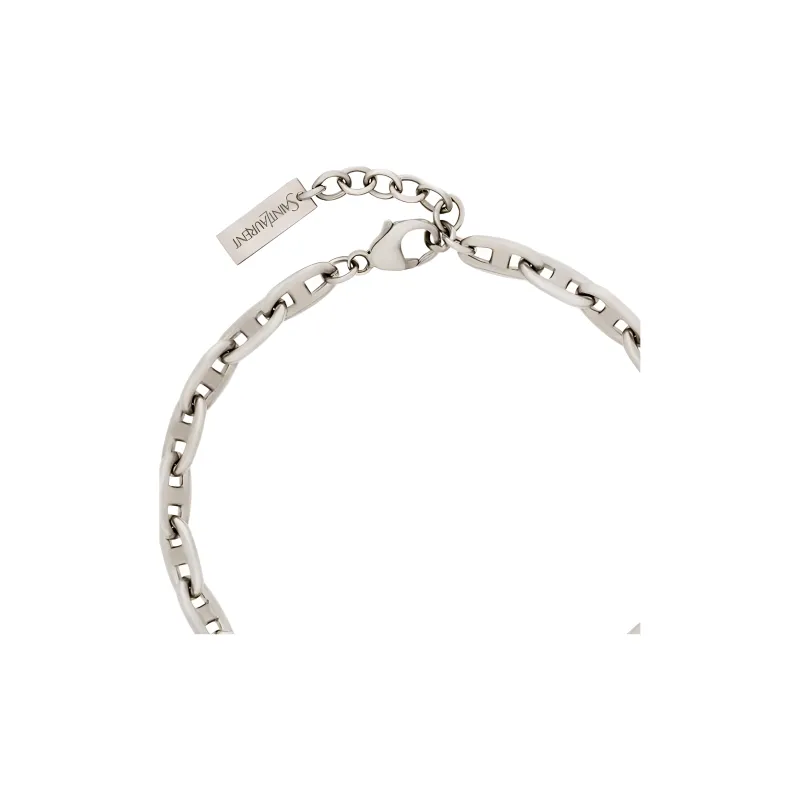 SAINT LAURENT Brass Bracelets Men's Silver-2