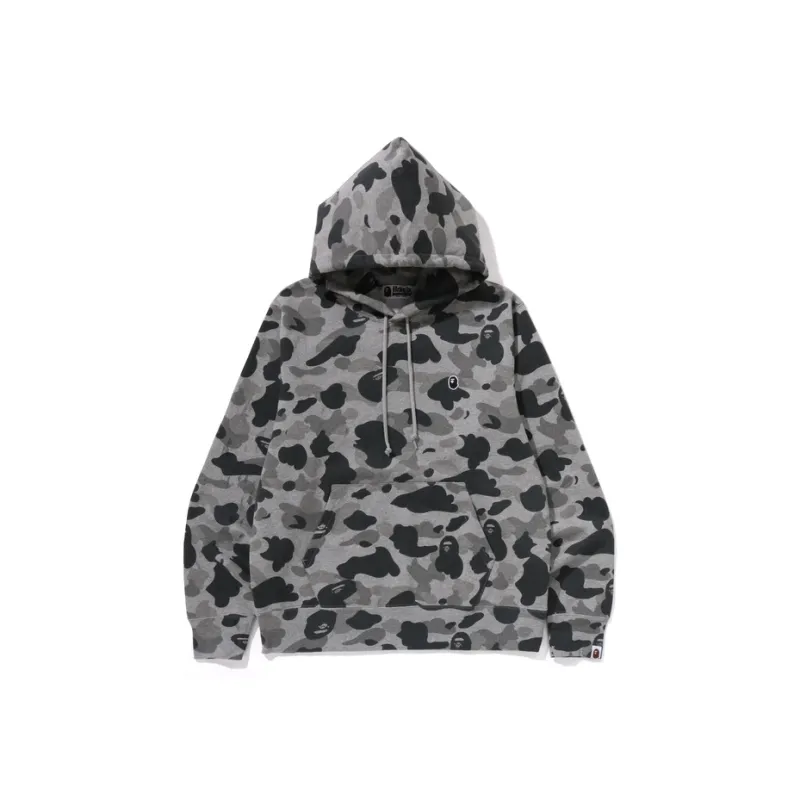 A BATHING APE Heather Camo Pullover Hoodie-0