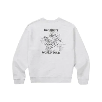 Mmlg SS25 Sweatshirt Unisex Gray White