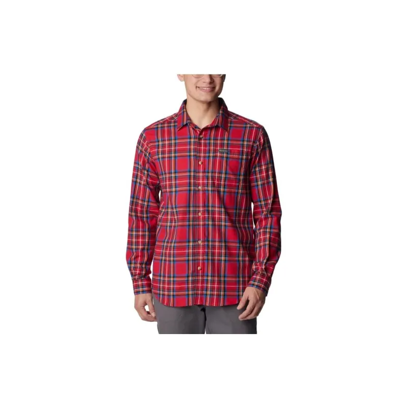Columbia Silver Ridge Shirts Men Red-0