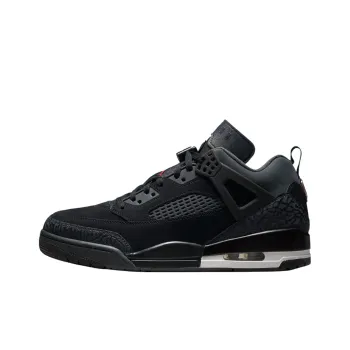 Jordan Spizike Anti Slip Wear Resistant Low Top Vintage Basketball Shoes Unisex Black