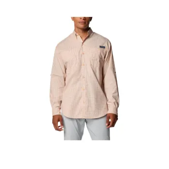 Columbia PFG Super Tamiami Omni-Shade Omni-Wick Shirt Men's Light Orange