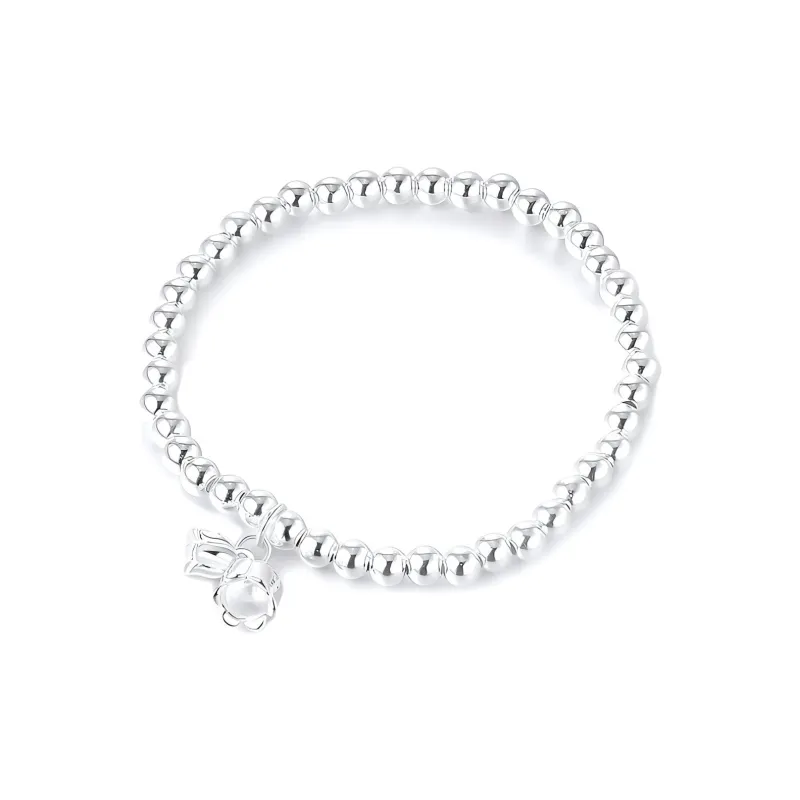 GYFONS 999 Fine Silver Bracelets Women's Silver White-0