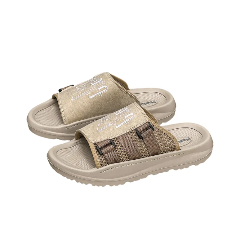 A Fairy Tale Of A Pair Of Shoes PU Polyurethane Abrasion Resistant Slide Slippers Men's-2