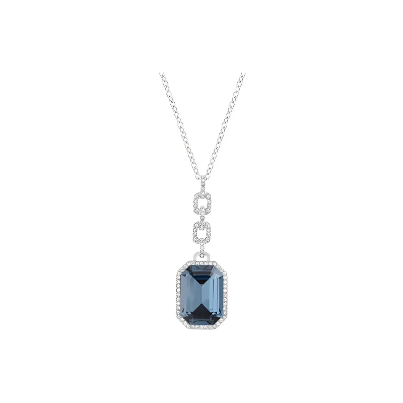 Swarovski Faux Crystal Necklaces Women's Silver-1