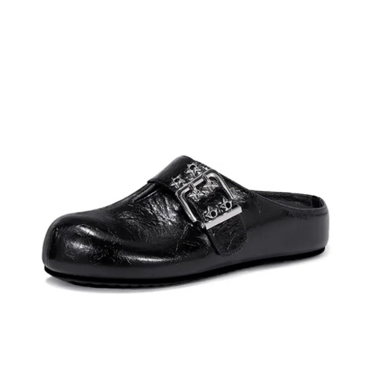 JESSICA SOPHIA Rubber Sole Abrasion Resistant Slip Resistant Wrap toe Slippers Women's-0
