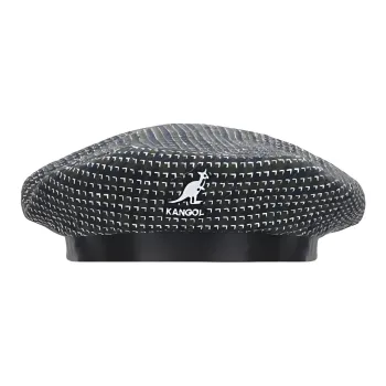 KANGOL Polyester Polyurethane Artificial Leather Berets Women's Black