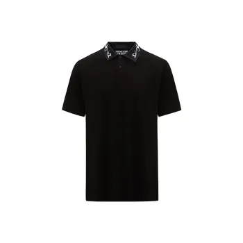VERSACE JEANS COUTURE SS24 Polo Shirt Men's Black