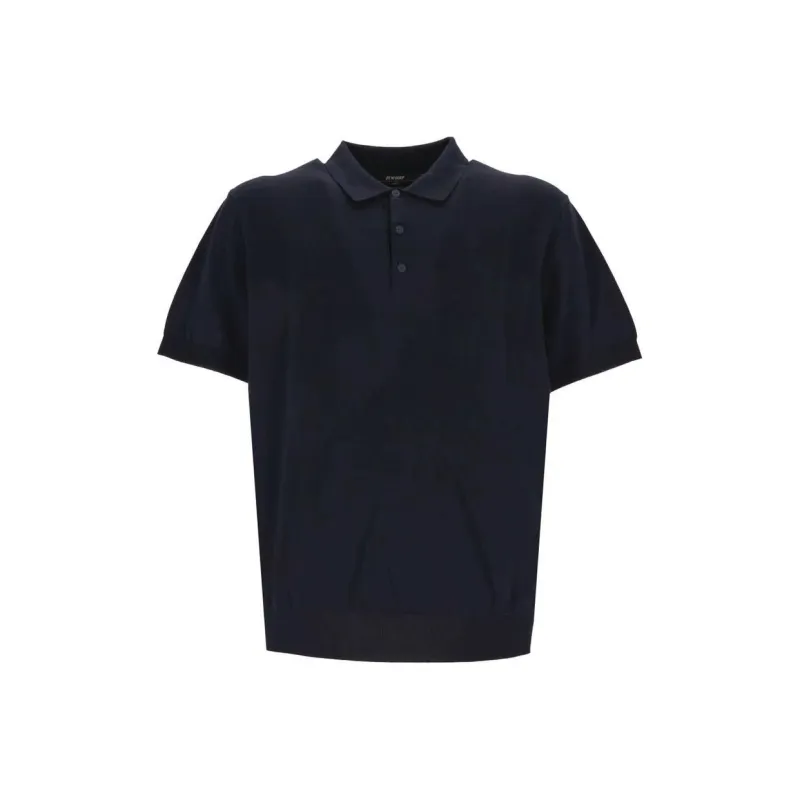 K WAY Polo Shirts Men Black-0
