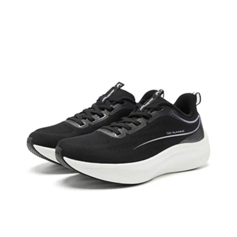 QIAODAN Q LITE 6.0 Breathable And Lightweight Low Top Casual Running Shoes Women's Black-1