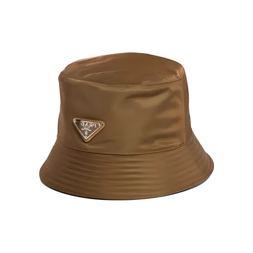 PRADA Re Nylon Triangle Logo Bucket Hat