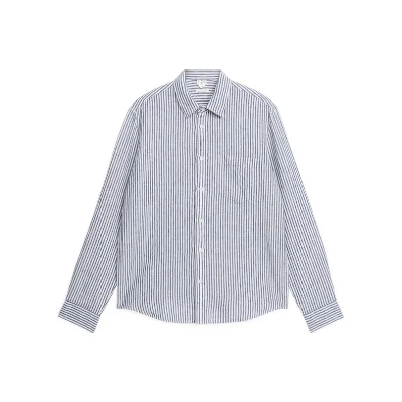 ARKET Shirts Men Blue/White-0